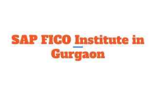 SAP FICO Training Course in Gurgaon