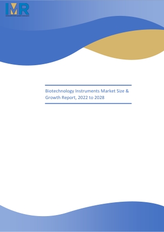 Biotechnology Instruments Market