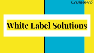 White Label Solutions