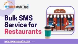 Bulk SMS Service for Restaurants