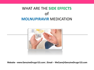 What are the Possible side effects of Molnupiravir