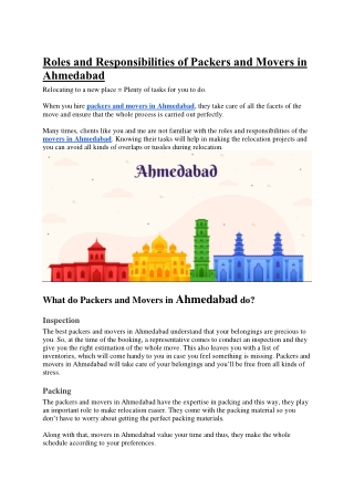 Roles and Responsibilities of Packers and Movers in Ahmedabad (1)