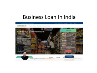 Business Loan Apply Online