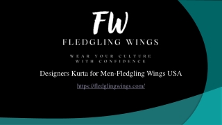 Designers Kurta for Men-Fledgling Wings