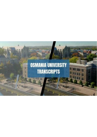 Osmania University Transcripts