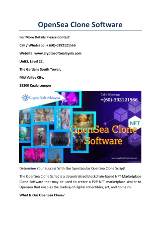 OpenSea Clone Software