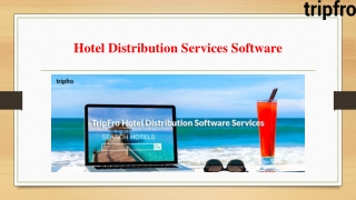 Hotel Distribution Services Software