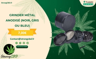 GRINDER MÉTAL ANODISÉ (NOIR, GRIS OU BLEU)