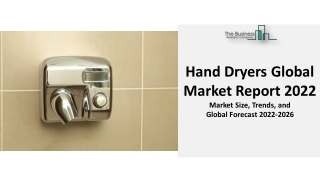 2022 Hand Dryers Global Market Report : Size, Share, Growth Rate, Overview 2031