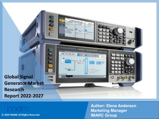 Signal Generator Market PDF, Size, Share | Industry Trends Report 2022-2027