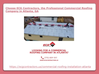 The Professional Commercial Roofing Company in Atlanta GA