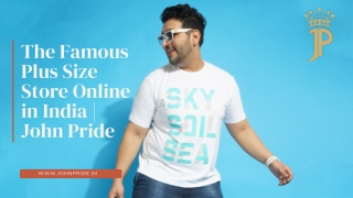 The Famous Plus Size Store Online in India  John Pride