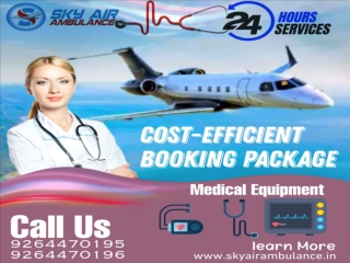 Sky Air Ambulance Service in Gwalior with Medical Team Support