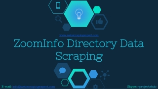 ZoomInfo Directory Data Scraping