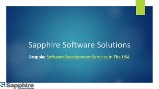 Best It Services Provider in USA - Sapphire Software Solution