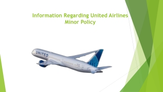 Information Regarding United Airlines Minor Policy