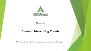 Outdoor Advertising Trends