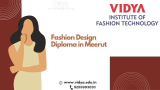 Best Fashion Designing Institute in Meerut| Diploma in Fashion Design Courses