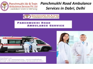 Panchmukhi Road Ambulance Services in Dabri, Delhi