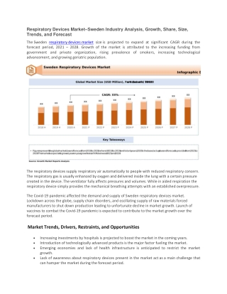 Respiratory Devices Market