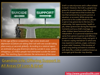 Grandios Life: Offering Support in All Areas Of Loss & Grief