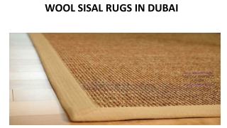 WOOL SISAL RUGS IN DUBAI