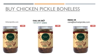 Buy Chicken Pickle Boneless