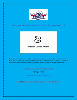 Servicios de Instalación de Sonido en Girona