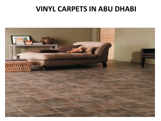 VINYL CARPETS IN ABU DHABI