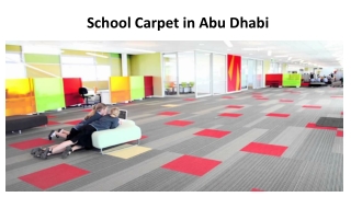 School Carpet In Abu Dhabi