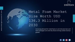 Metal Foam Market Global Trends and Forecasts to 2030