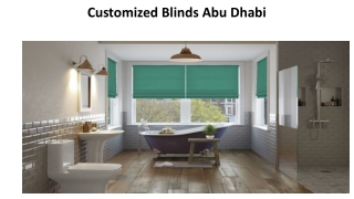 Customized Blinds Abu Dhabi