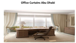 Office Curtains Abu Dhabi