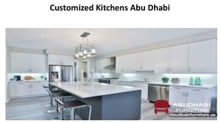 Customized Kitchens Abu Dhabi