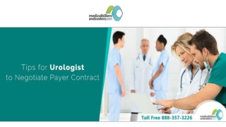 Tips for Urologist to Negotiate Payer Contract