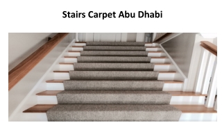 Stairs Carpet Abu Dhabi