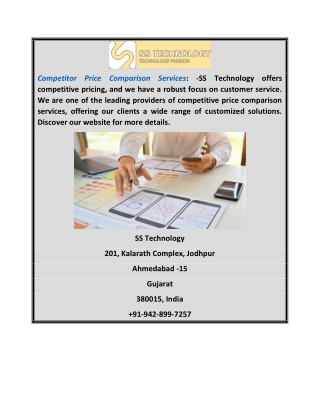 Competitor Price Comparison Services |SS Technology