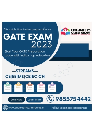 Top GATE Coaching In Chandigarh