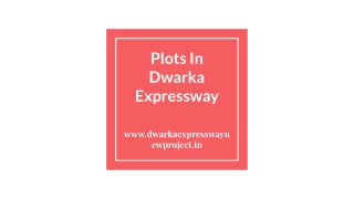 Plots In Dwarka Expressway