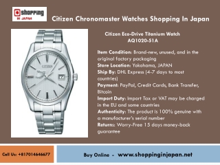 Citizen Eco-Drive Titanium Watch | Shopping In Japan