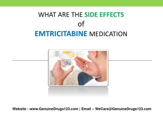 What are the Common side effects of Emtriva