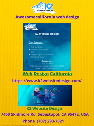 Awesome california website design