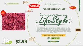 Whole Dried Red Chili 50g - Indian Groceries in New Zealand