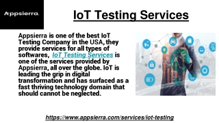 IoT Testing Services