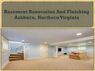 Basement Renovation And Finishing Ashburn, Northern Virginia