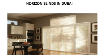 HORIZON BLINDS IN DUBAI