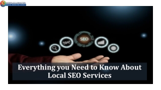 Everything you Need to Know About Local SEO Services