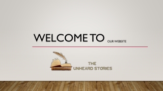 THE UNHEARDSTORIES PDF