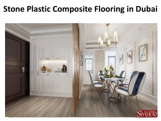 Stone Plastic Composite Flooring in Dubai