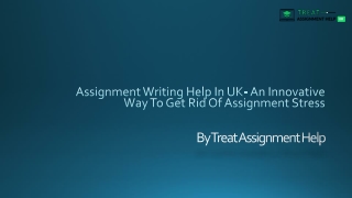 Assignment Writing Help In UK- An Innovative Way To Get Rid Of Assignment Stress